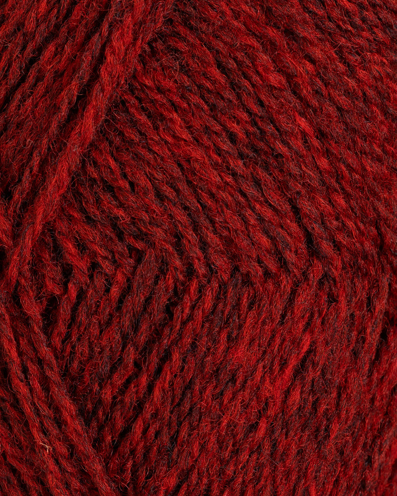 Rauma Finull Rød Mørkmelert (4120)