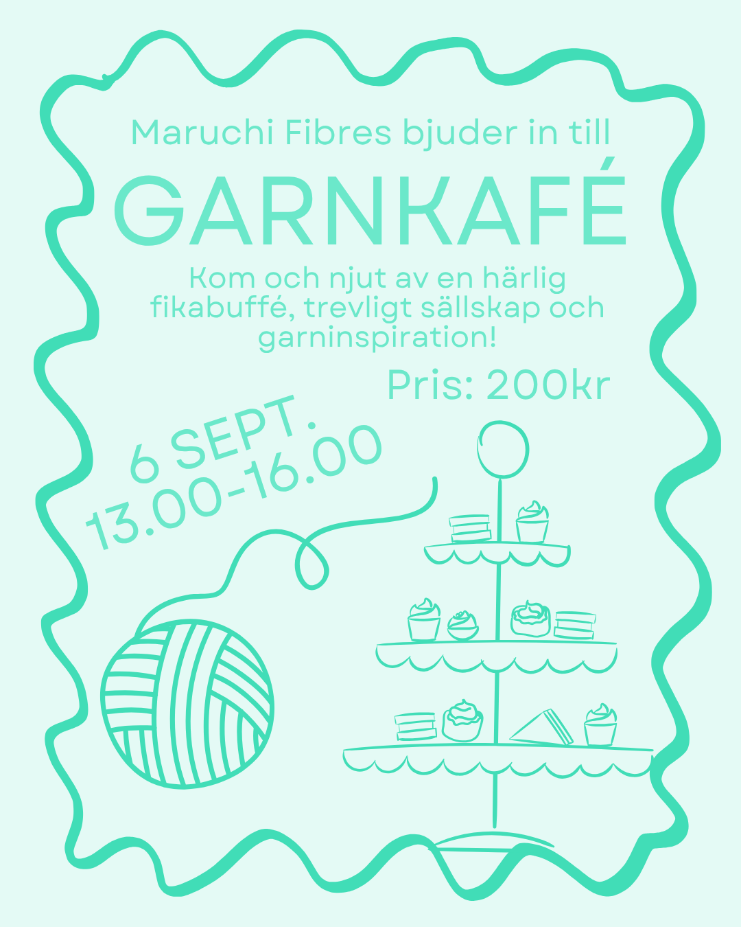 Garnkafé 6e september 2026