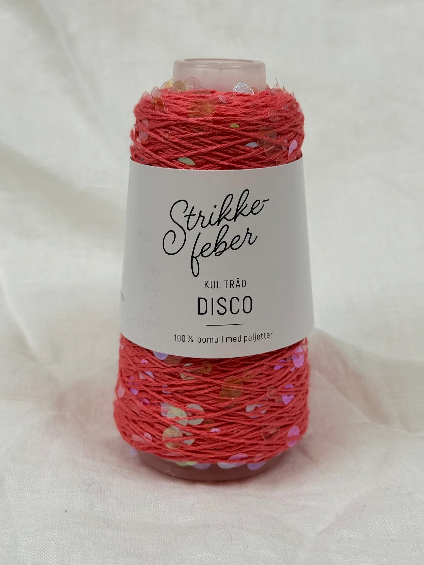 Disco - Dark peach with transparent sequins (1077)