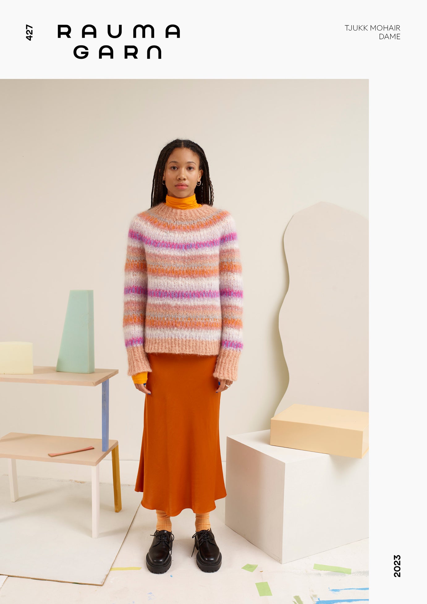 HEFTE 427 Tjukk Mohair Dame -23