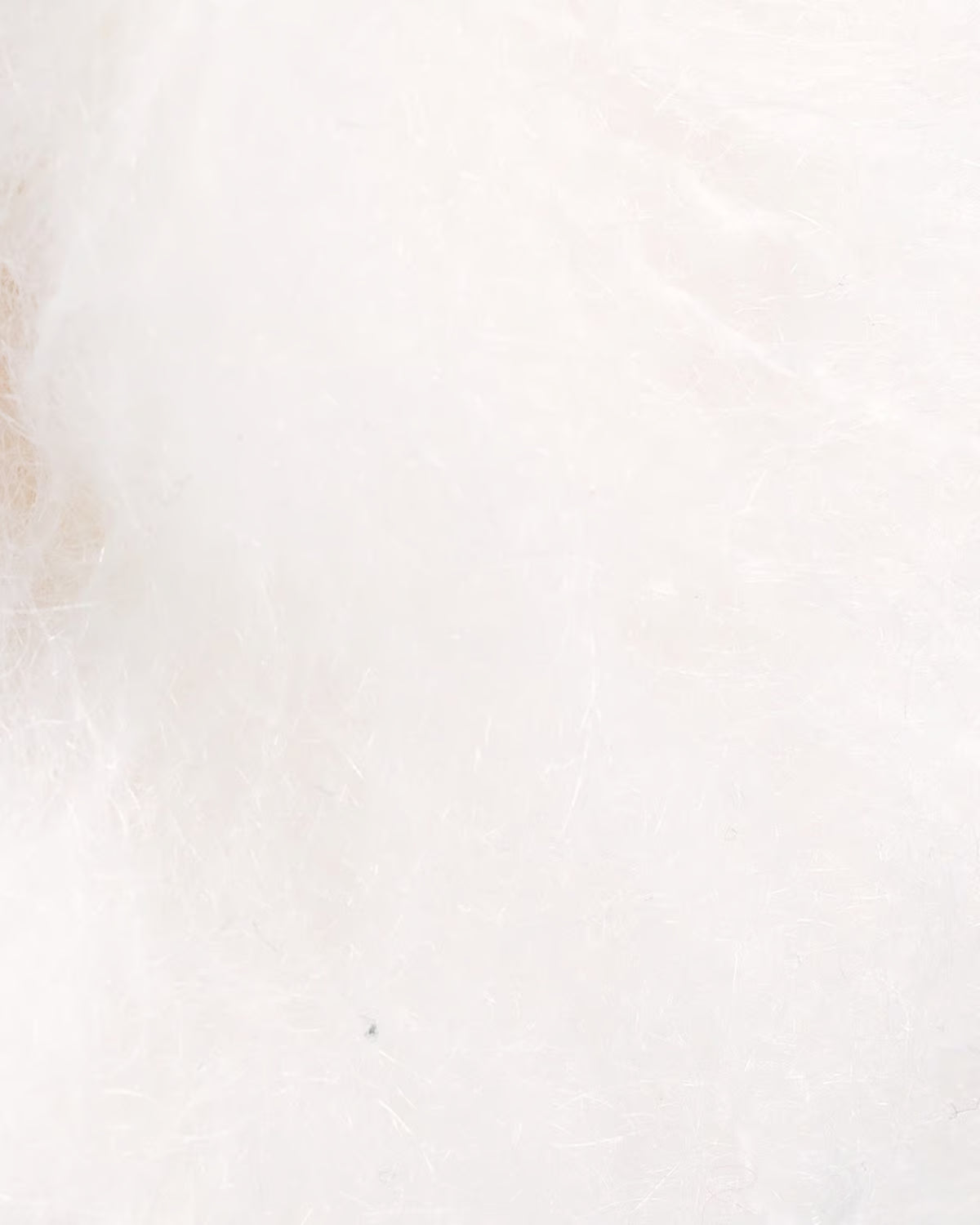 Tjukk Mohair Hvit (001)