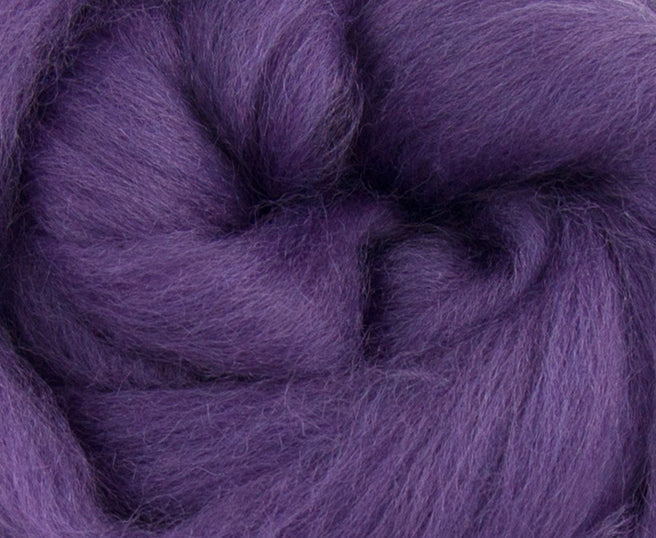 Corriedale Top - Purpureus