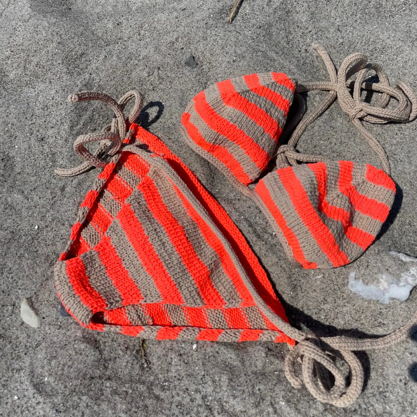 Casasol Summer Loop Coral Fluor Recycled Yarn Bikinis & Swimwear | Maruchi Fibres