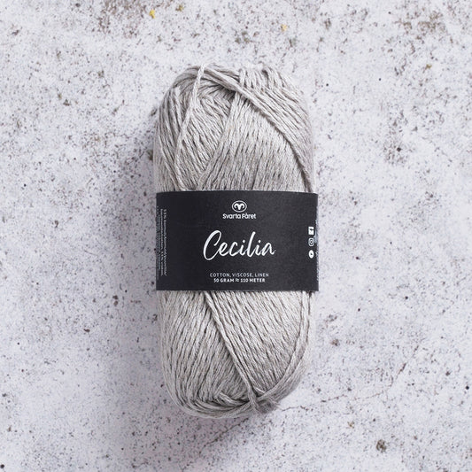 Svarta Fåret Cecilia Rhino Grey (012) Summer DK Yarn in Cotton, Viscose and Linen