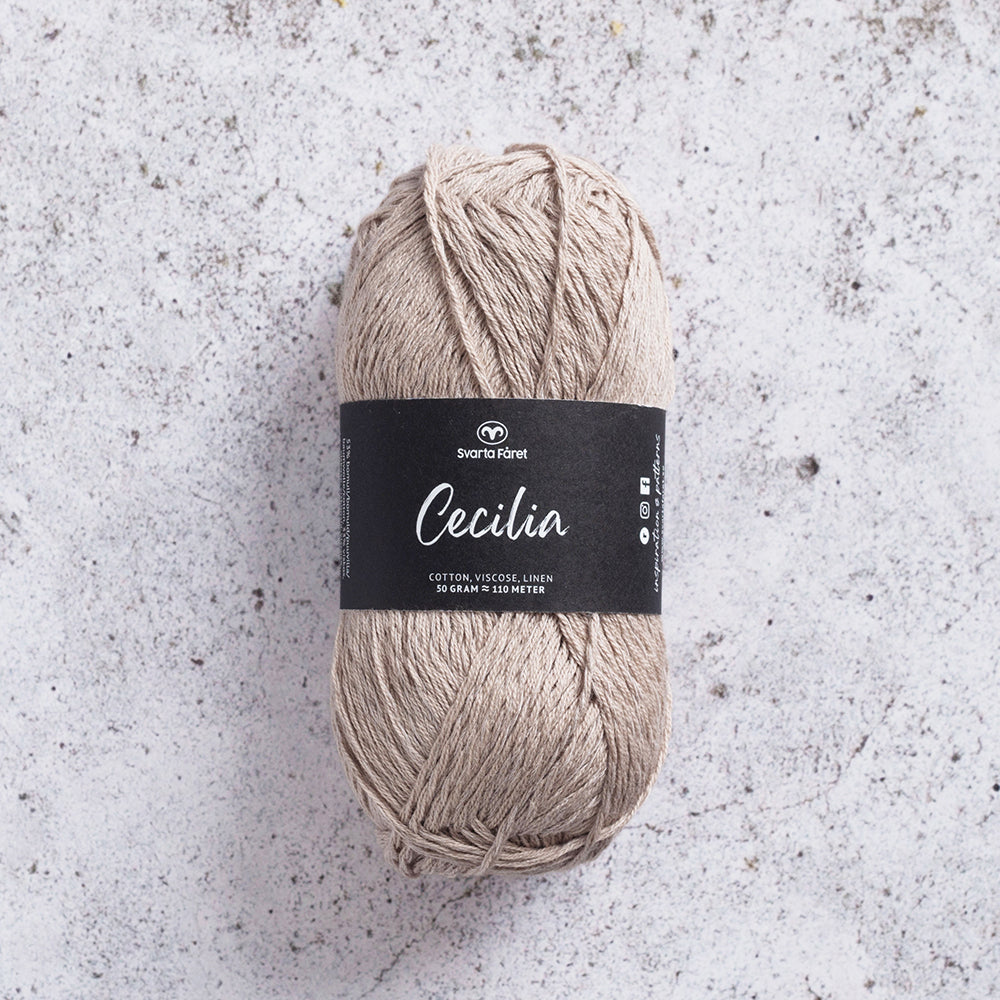 Svarta Fåret Cecilia Shell Brown (023) Summer DK Yarn in Cotton, Viscose and Linen