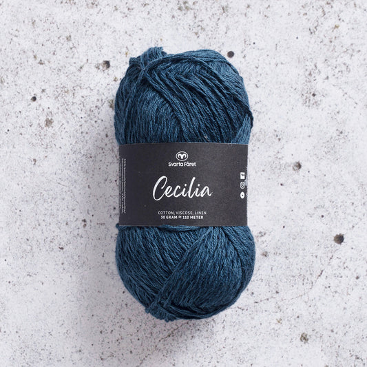 Svarta Fåret Cecilia Space Blue (068)Summer DK Yarn in Cotton, Viscose and Linen