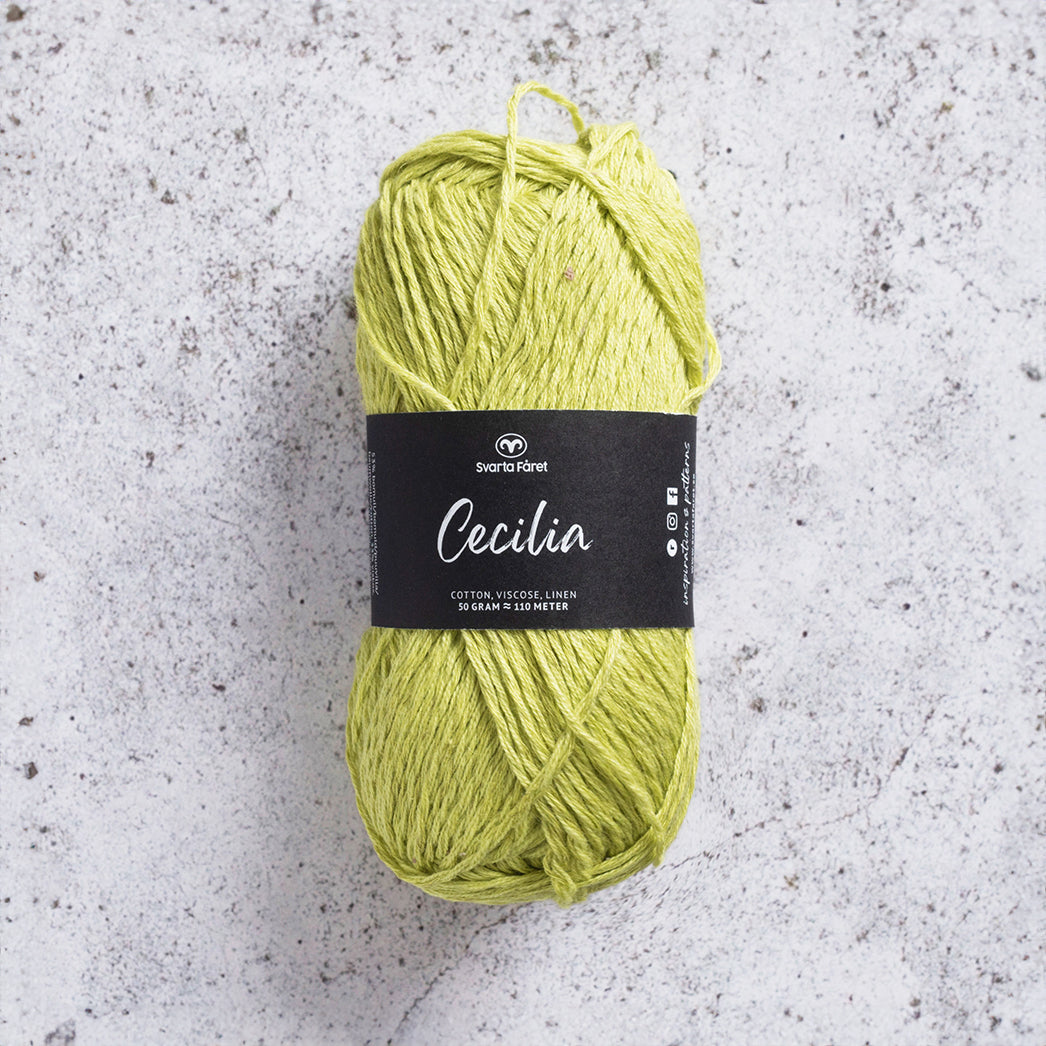 Svarta Fåret Cecilia Limelight (083) Summer DK Yarn in Cotton, Viscose and Linen