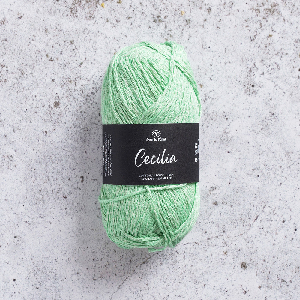 Svarta Fåret Cecilia Seafoam Green (084) Summer DK Yarn in Cotton, Viscose and Linen