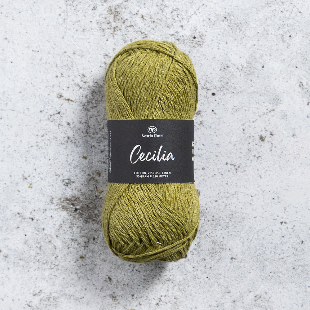Svarta Fåret Cecilia Birch Bud Green (284) Summer DK Yarn in Cotton, Viscose and Linen