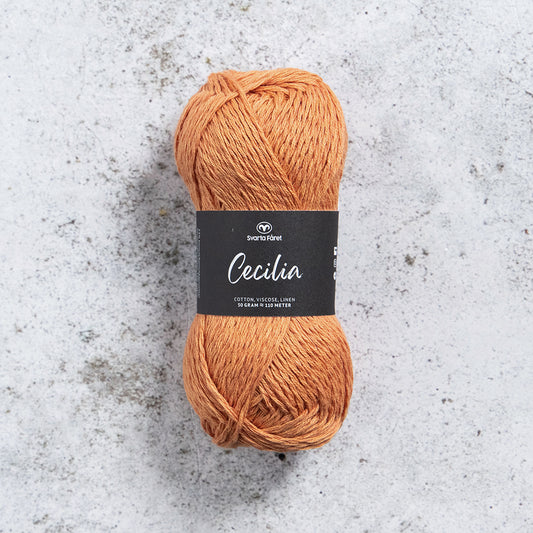 Svarta Fåret Cecilia Brick Orange (285) Summer DK Yarn in Cotton, Viscose and Linen