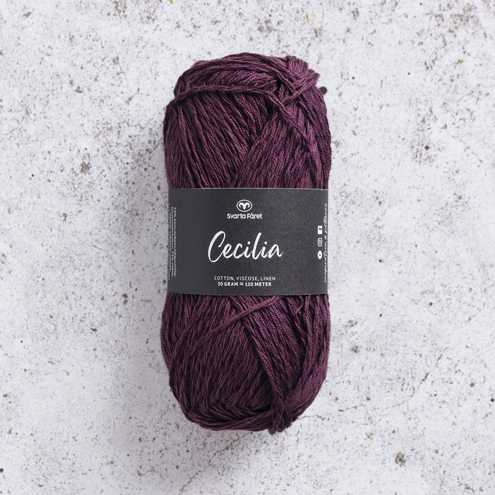 Svarta Fåret Cecilia Beet It (287) Summer DK Yarn in Cotton, Viscose and Linen