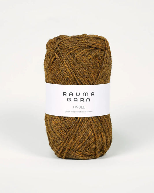 Rauma Finull Okergul mørkmelert (4125)