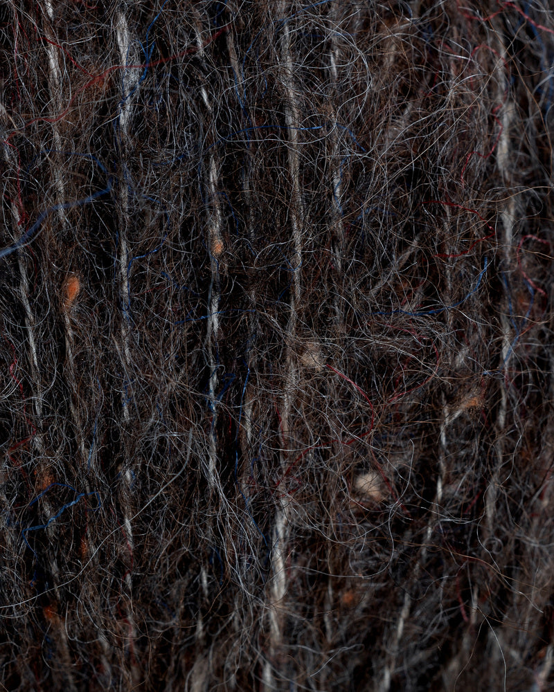 Rauma Alpakka Lin Tweed Mørk brun(21798)