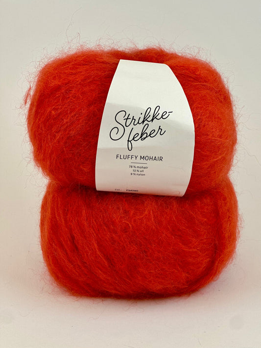 Fluffy Mohair Poppy Red (664)