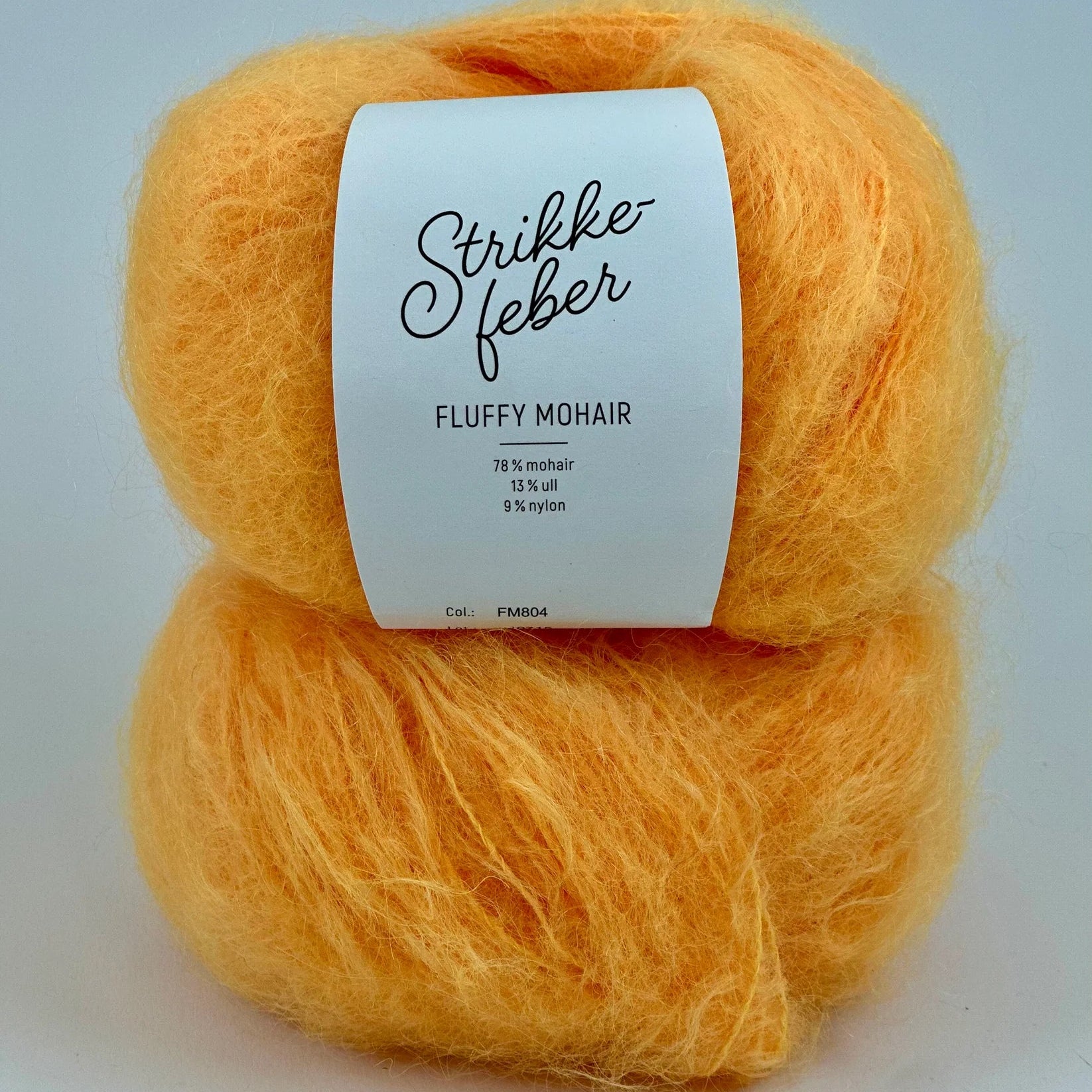 Fluffy Mohair Neon Orange (804)