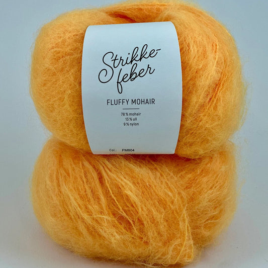 Fluffy Mohair Neon Orange (804)