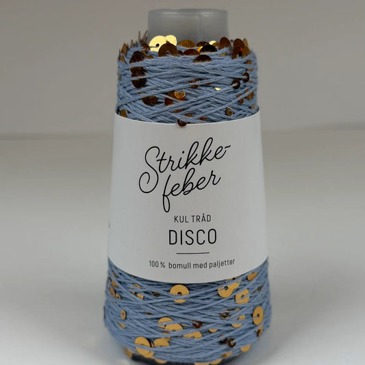 Disco Light blue with gold sequins (1157)