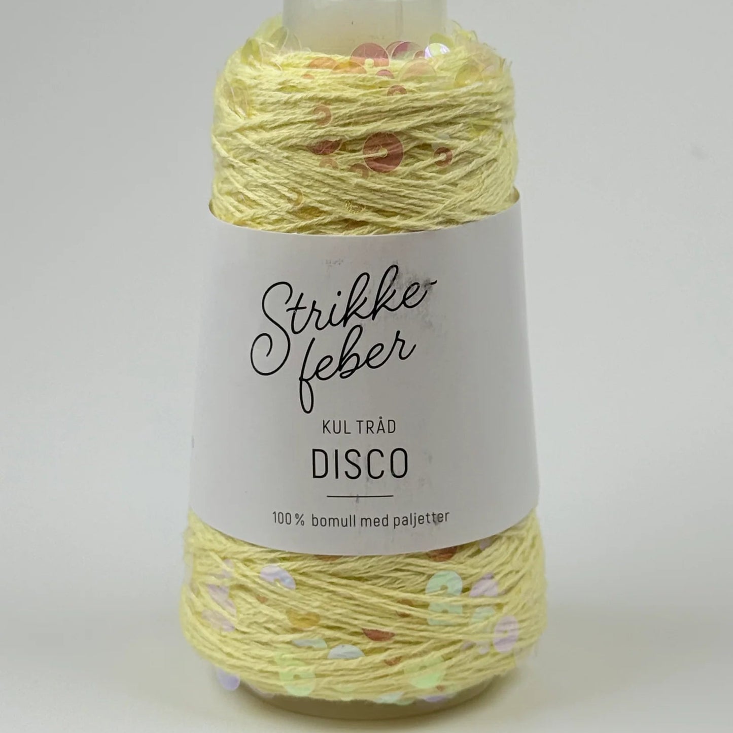 Disco - Light yellow with transparent sequins (130)