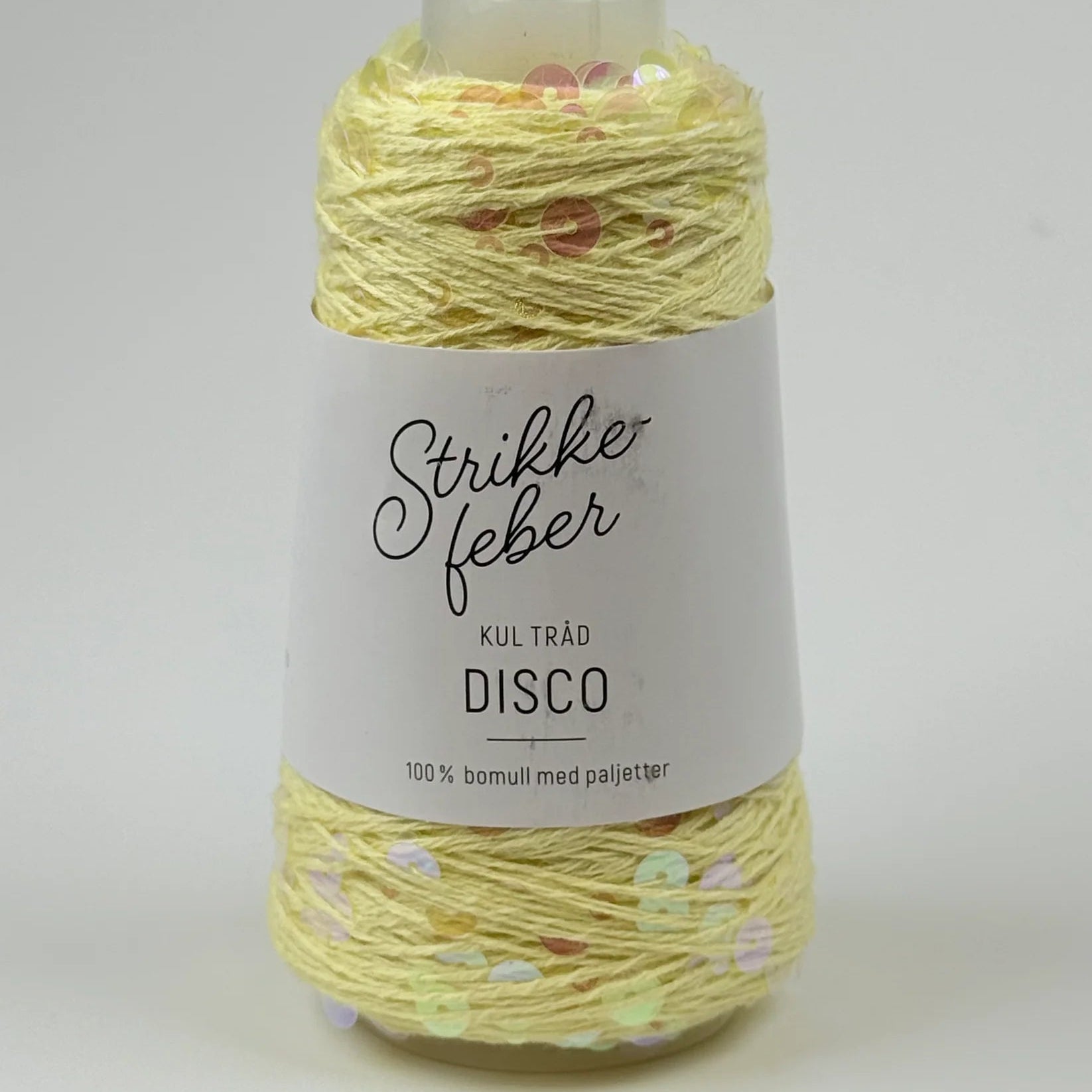 Disco - Light yellow with transparent sequins (130)