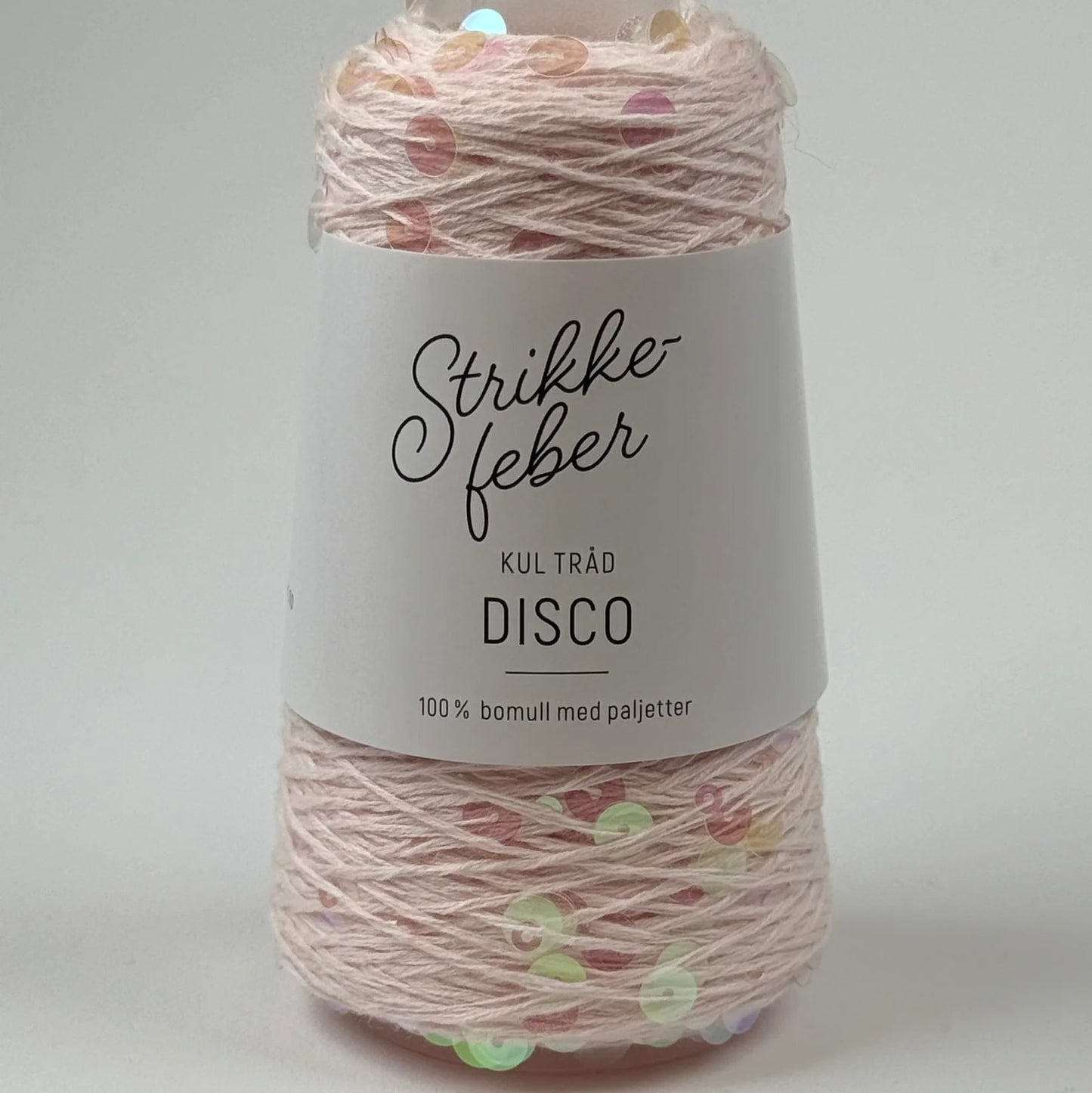 Disco - Light pink with transparent sequins