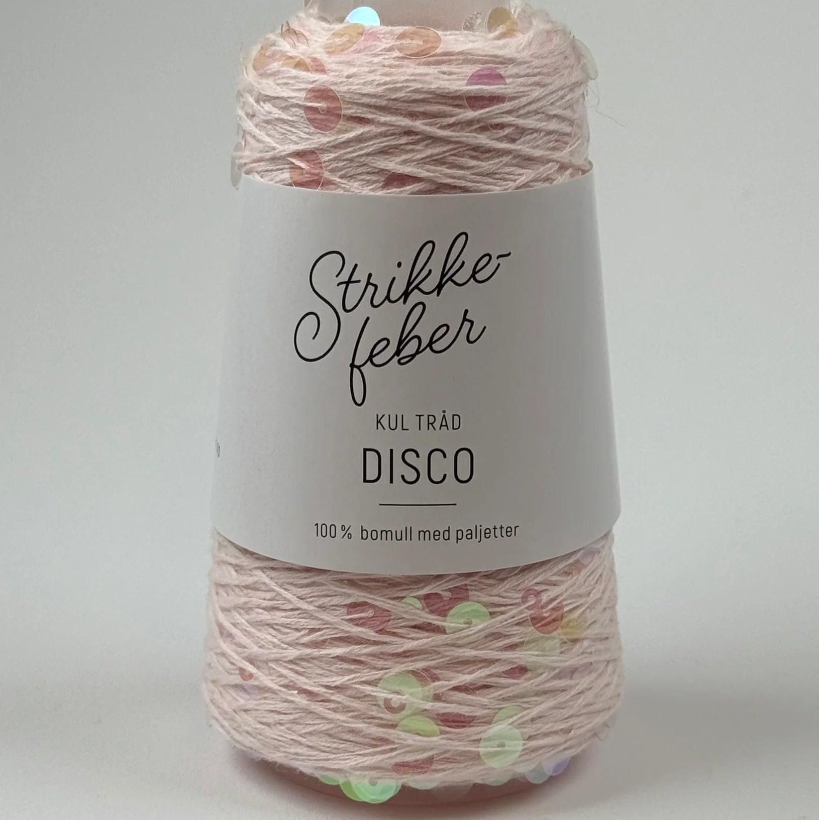 Disco - Light pink with transparent sequins