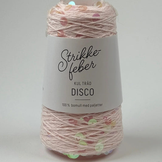 Disco - Light pink with transparent sequins