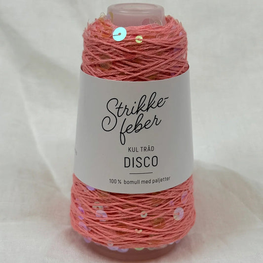 Disco - Peach with transparent sequins (1471)