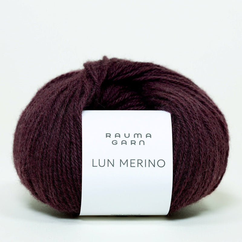Rauma Lun Merino Mörk Burgunder