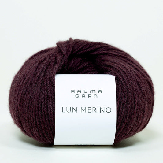 Rauma Lun Merino Mörk Burgunder