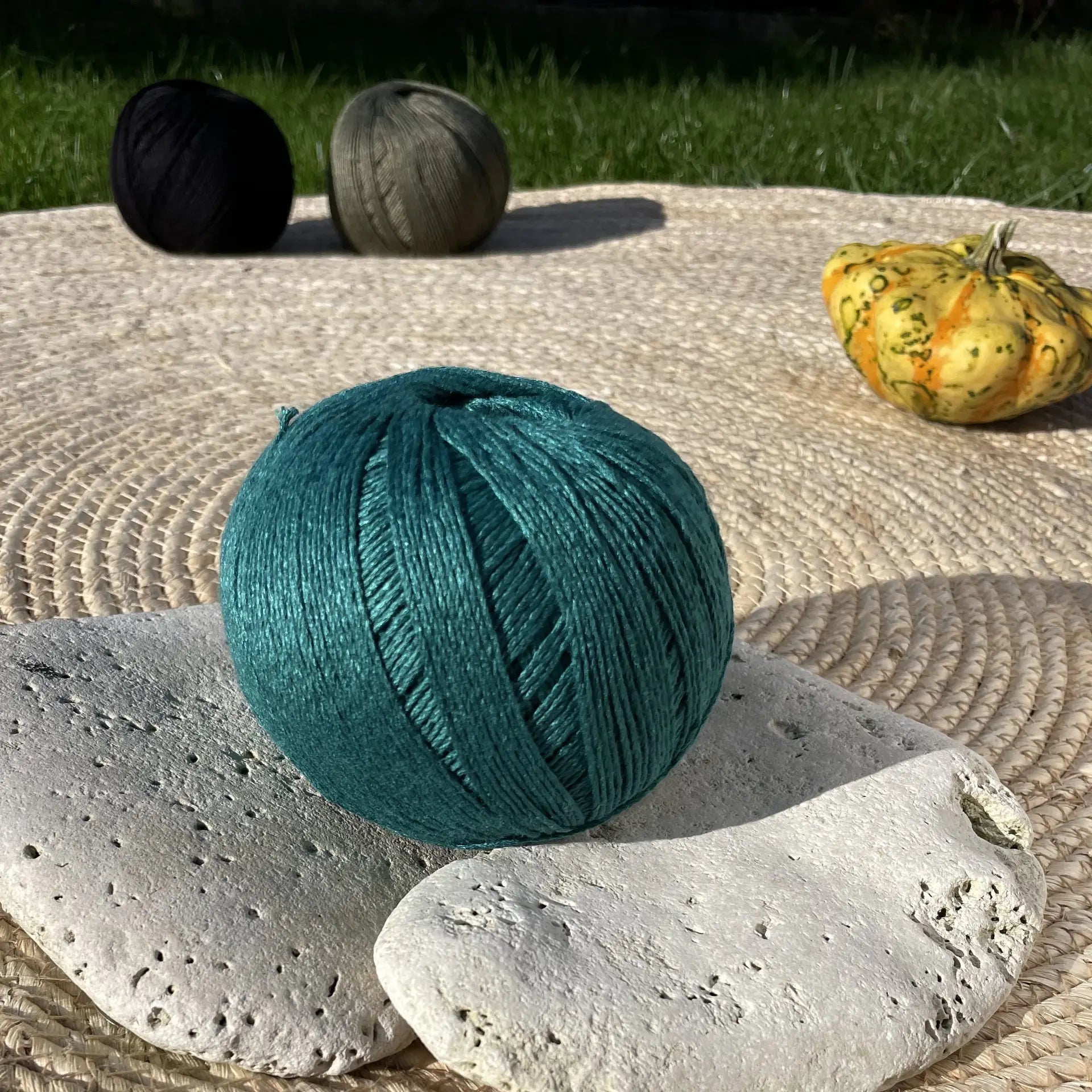 Casasol Bambu M Petrol 100% Organic Bamboo Yarn, Fingering Weight | Maruchi Fibres