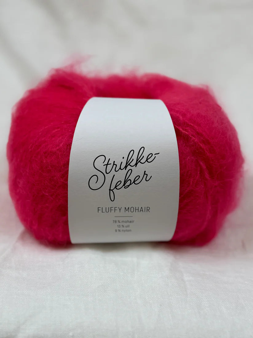 Strikkefeber Fluffy Mohair Pop Coral (321)