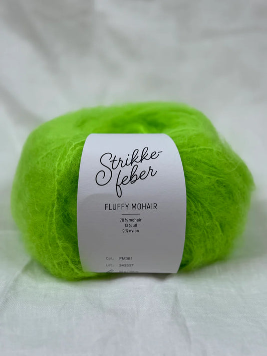 Fluffy Mohair Pop Green (381)
