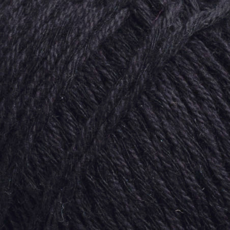 Svarta Fåret Cecilia Pitch Black (001) Summer DK Yarn in Cotton, Viscose and Linen