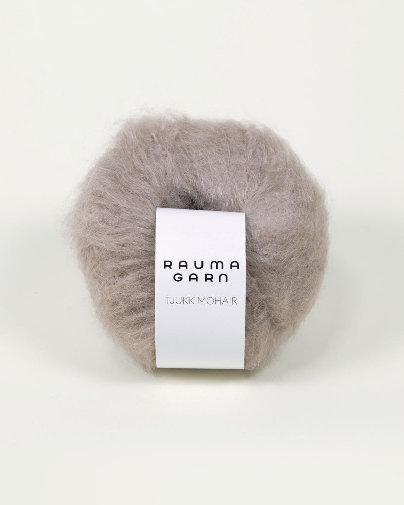 Tjukk Mohair Gråpus (030)