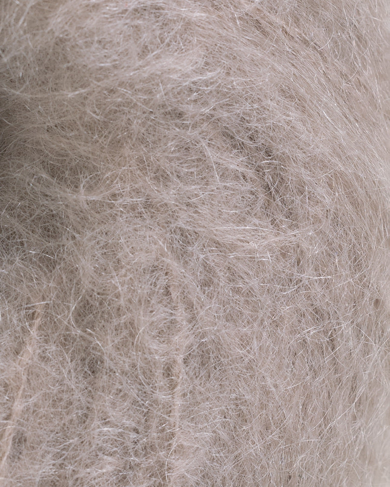 Tjukk Mohair Gråpus (030)