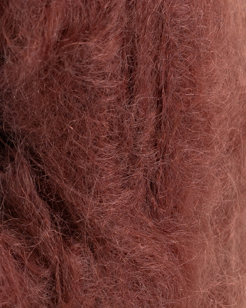 Tjukk Mohair Kastanje (161)