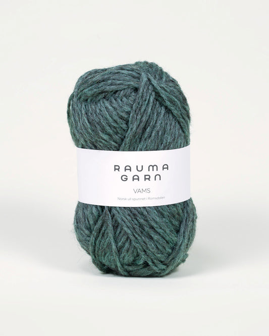 Rauma Vams Mørk gråmint melert (412)