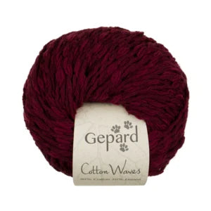 Gepard Garn Cotton Waves Deep Cherry (472)