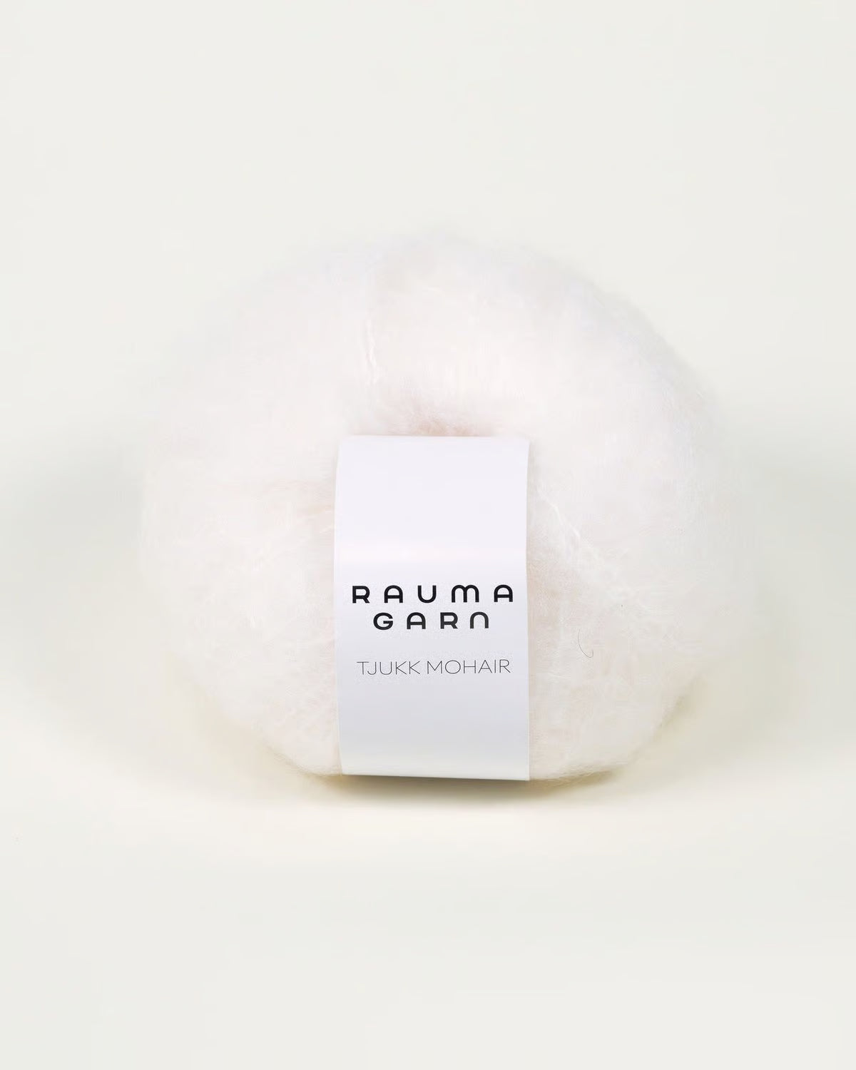 Tjukk Mohair Hvit (001)