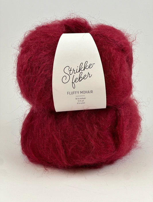 Fluffy Mohair Burgundy (165)