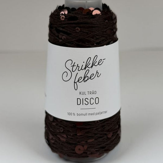 Strikkefeber Disco Brown with brown sequins (1612)