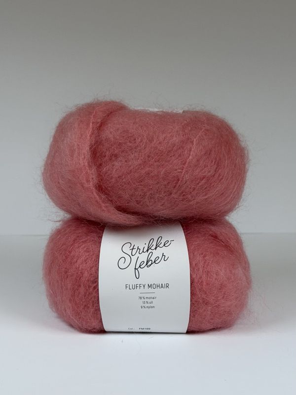 Fluffy Mohair Peach Pink (169)