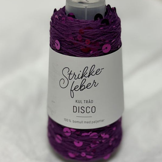 Strikkefeber Disco Plum with purple sequins (04)
