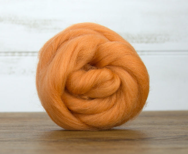 Corriedale Top - Peach Tree